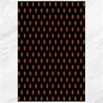 Polka Dots - Brown on Black Canvas 24  x 36 