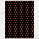 Polka Dots - Brown on Black Canvas 36  x 48 