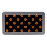 Polka Dots - Brown on Black Memory Card Reader (Mini)