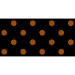Polka Dots - Brown on Black YOU ARE INVITED 3D Greeting Card (8x4)