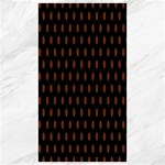 Polka Dots - Auburn Brown on Black Canvas 40  x 72 