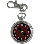 Polka Dots - Black on Dark Sienna Brown Key Chain Watch