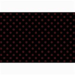 Polka Dots - Dark Sienna Brown on Black Collage 12  x 18 