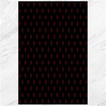 Polka Dots - Dark Sienna Brown on Black Canvas 24  x 36 