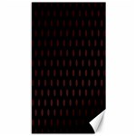 Polka Dots - Dark Sienna Brown on Black Canvas 40  x 72 