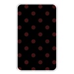 Polka Dots - Dark Sienna Brown on Black Memory Card Reader (Rectangular)