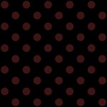Polka Dots - Dark Sienna Brown on Black ScrapBook Page 12  x 12 