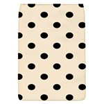 Polka Dots - Black on Champagne Orange Removable Flap Cover (S)