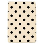 Polka Dots - Black on Champagne Orange Removable Flap Cover (L)
