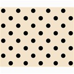 Polka Dots - Black on Champagne Orange Collage 8  x 10 