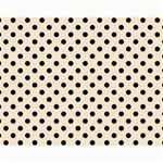 Polka Dots - Black on Champagne Orange Collage 11  x 14 