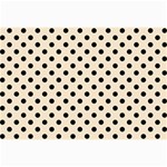 Polka Dots - Black on Champagne Orange Collage 12  x 18 