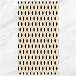 Polka Dots - Black on Champagne Orange Canvas 40  x 72 