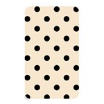Polka Dots - Black on Champagne Orange Memory Card Reader (Rectangular)
