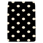 Polka Dots - Champagne Orange on Black Removable Flap Cover (S)