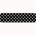 Polka Dots - Champagne Orange on Black Medium Bar Mat