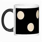 Polka Dots - Champagne Orange on Black Morph Mug