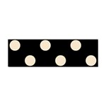 Polka Dots - Champagne Orange on Black Sticker (Bumper)