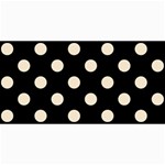 Polka Dots - Champagne Orange on Black 4  x 8  Photo Cards