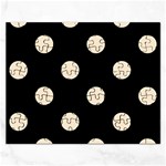 Polka Dots - Champagne Orange on Black Jigsaw Puzzle (Rectangular)