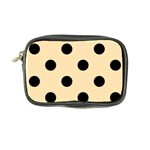 Polka Dots - Black on Peach Orange Coin Purse