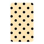 Polka Dots - Black on Peach Orange Memory Card Reader (Rectangular)