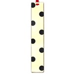Polka Dots - Black on Peach Orange Large Book Mark