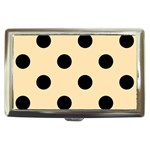 Polka Dots - Black on Peach Orange Cigarette Money Case
