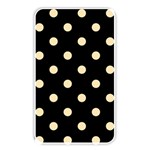 Polka Dots - Peach Orange on Black Memory Card Reader (Rectangular)