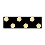 Polka Dots - Peach Orange on Black Sticker Bumper (100 pack)