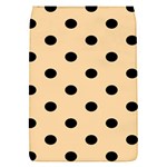 Polka Dots - Black on Sunset Orange Removable Flap Cover (S)