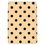 Polka Dots - Black on Sunset Orange Removable Flap Cover (L)