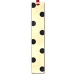 Polka Dots - Black on Sunset Orange Large Book Mark