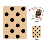 Polka Dots - Black on Sunset Orange Playing Cards Single Design