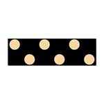 Polka Dots - Sunset Orange on Black Sticker Bumper (100 pack)