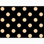 Polka Dots - Sunset Orange on Black 5  x 7  Photo Cards