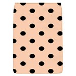 Polka Dots - Black on Apricot Orange Removable Flap Cover (S)