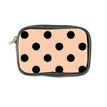 Polka Dots - Black on Apricot Orange Coin Purse