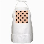 Polka Dots - Black on Apricot Orange BBQ Apron