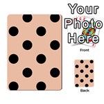 Polka Dots - Black on Apricot Orange Multi-purpose Cards (Rectangle)