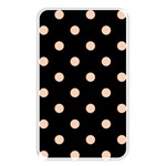 Polka Dots - Apricot Orange on Black Memory Card Reader (Rectangular)