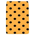 Polka Dots - Black on Pastel Orange Removable Flap Cover (S)