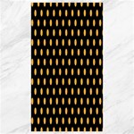 Polka Dots - Pastel Orange on Black Canvas 40  x 72 