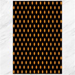 Polka Dots - Dark Orange on Black Canvas 24  x 36 