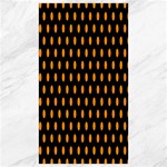 Polka Dots - Dark Orange on Black Canvas 40  x 72 