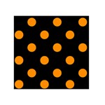Polka Dots - Dark Orange on Black Greeting Card 5  x 7 