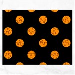 Polka Dots - Dark Orange on Black Jigsaw Puzzle (Rectangular)