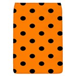 Polka Dots - Black on Orange Removable Flap Cover (S)