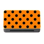 Polka Dots - Black on Orange Memory Card Reader with CF