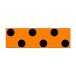 Polka Dots - Black on Orange Sticker (Bumper)